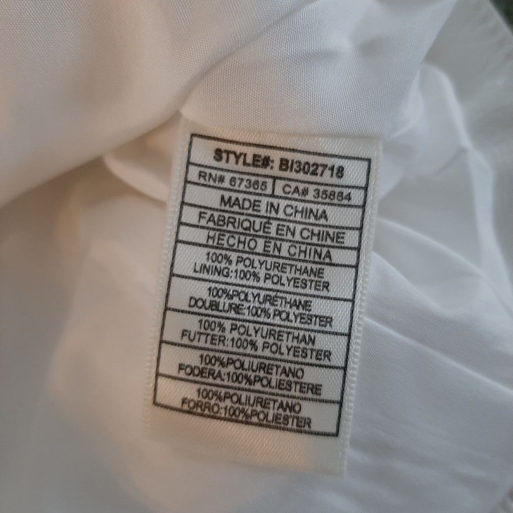 BB DAKOTA It's Electric Vegan Leather Moto Jacket Shiny White XS - Picture 15 of 15